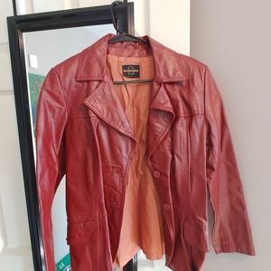 Vintage genuine leather jacket